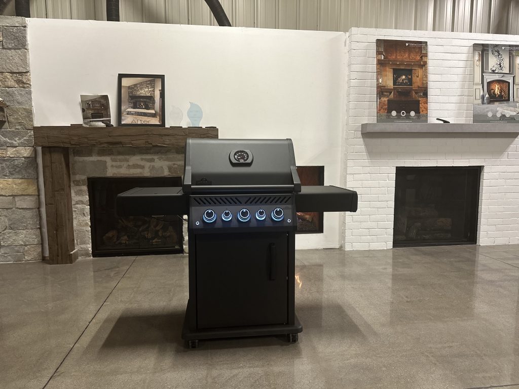 Original photo from The Fire Factory of a black grill