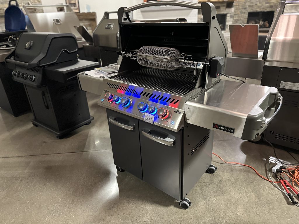 Original photo from The Fire Factory of a silver grill