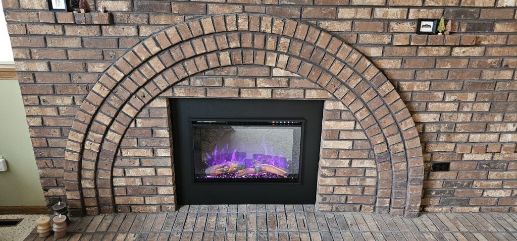 Original photo from The Fire Factory of an electric insert.