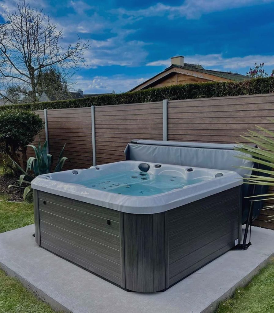 Original photo from The Fire Factory of an outdoor spa or hot tub.