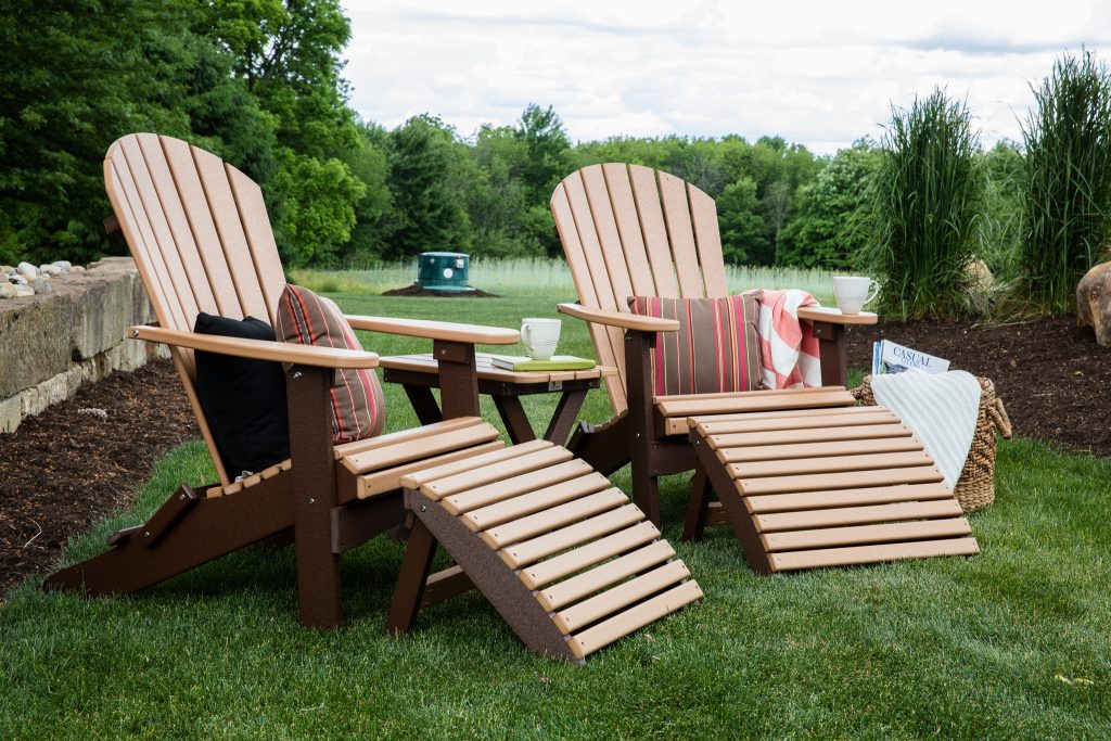 Original photo from The Fire Factory of an outdoor space with chairs and pillows.