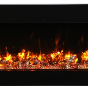 Amantii - Smart 50" unit – 10 5/8" in depth 3 sided glass fireplace