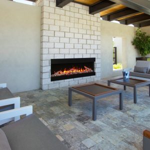 Amantii - Smart 60" unit – 10 5/8" in depth 3 sided glass fireplace