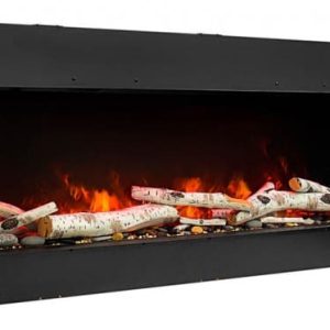 Amantii - Smart 72" unit – 10 5/8" in depth 3 sided glass fireplace