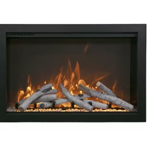 Amantii - Traditional Bespoke - 33" Indoor / Outdoor Electric Insert featuring Thermostatic Remote, WiFi capable and a Selection of Media Options