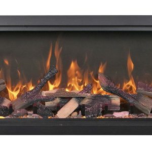 Amantii - Symmetry Xtra Tall Bespoke - 60" Electric Fireplace featuring Thermostatic Remote, WiFi capable and a Selection of Media Options