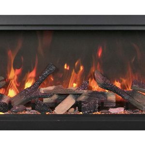 Amantii - Symmetry Xtra Tall Bespoke - 50" Electric Fireplace featuring Thermostatic Remote, WiFi capable and a Selection of Media Options