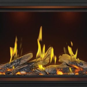 Napoleon - Tall Linear Vector™ 50 with Luminous Logs, Direct Vent Fireplace, Natural Gas, Electronic Ignition