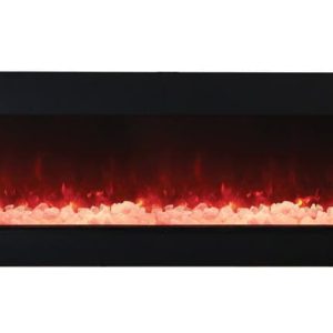 Amantii - Smart 72" 3 sided glass electric fireplace Built-in only