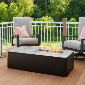 The Outdoor GreatRoom - Kinney Rectangular Gas Fire Pit Table