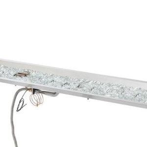 The Outdoor GreatRoom - 13.5" x 108" Linear Crystal Fire Plus Gas Burner Insert and Plate Kit
