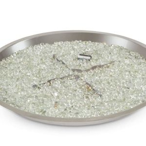 The Outdoor GreatRoom - 30" Round Crystal Fire Plus Gas Burner