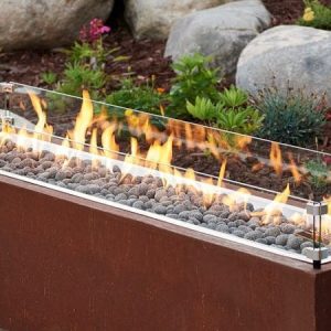 The Outdoor GreatRoom -  12" x 64" Linear Glass Wind Guard
