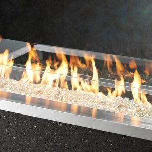 The Outdoor GreatRoom -  12" x 42" Linear Glass Wind Guard