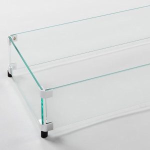 The Outdoor GreatRoom -  12" x 84" Linear Glass Wind Guard