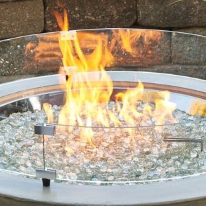 The Outdoor GreatRoom - 30" Round Glass Wind Guard