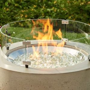 The Outdoor GreatRoom - 20" Round Glass Wind Guard