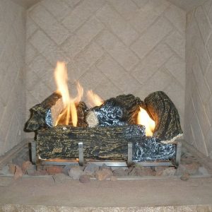 The Outdoor GreatRoom - Outdoor Ceramic Fiber Log Set with Grate