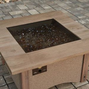 The Outdoor GreatRoom - 24" x 24" Square Grey Glass Burner Cover