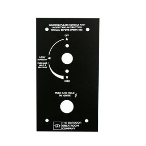 The Outdoor GreatRoom - 6.38" x 3.5" Control Panel for Crystal Fire Plus Gas Burners