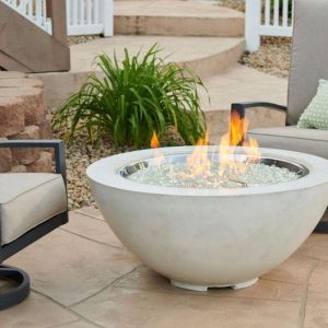 The Outdoor GreatRoom - White Cove 42" Round Gas Fire Pit Bowl