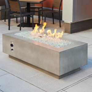 The Outdoor GreatRoom - Natural Grey Cove 54" Linear Gas Fire Table