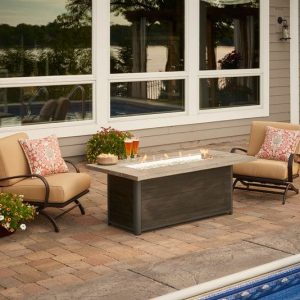 The Outdoor GreatRoom - Cedar Ridge Linear Gas Fire Pit Table